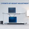 VIVO Black 30" Single Top Ergonomic Scissors Lift Keyboard and Mouse Riser