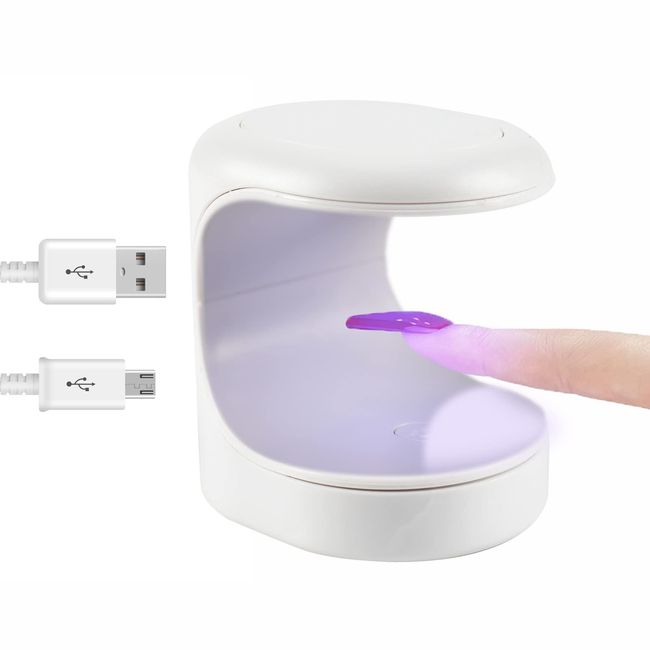 ANGNYA Mini UV LED Nail Lamp,Mini UV Light for Gel Nails Nail