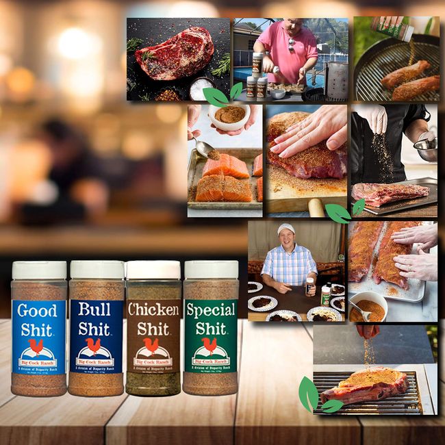  Big Cock Ranch All-Purpose Premium Seasoning Special Shit,  Bull Shit, and Good Shit : Grocery & Gourmet Food