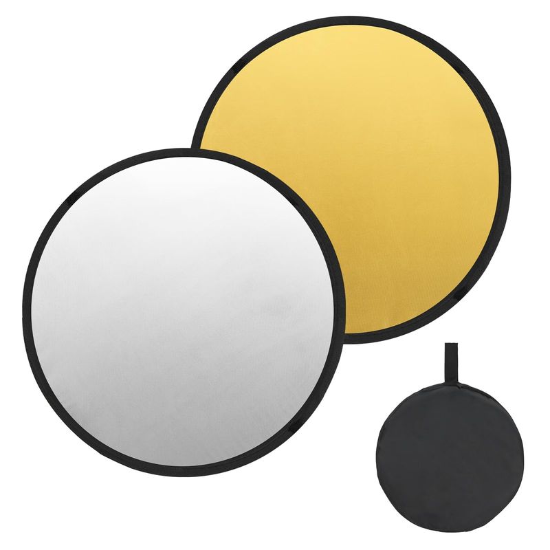 Flash Diffuser Reflector 2 Sided White Silver Bend Bounce Flash