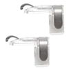 sourcing map Gaming Trigger Mobile Game Controller 1 Pair Metal Button Fire Keys Universal Clear for 4.7-6.5 Inch Cell Phone
