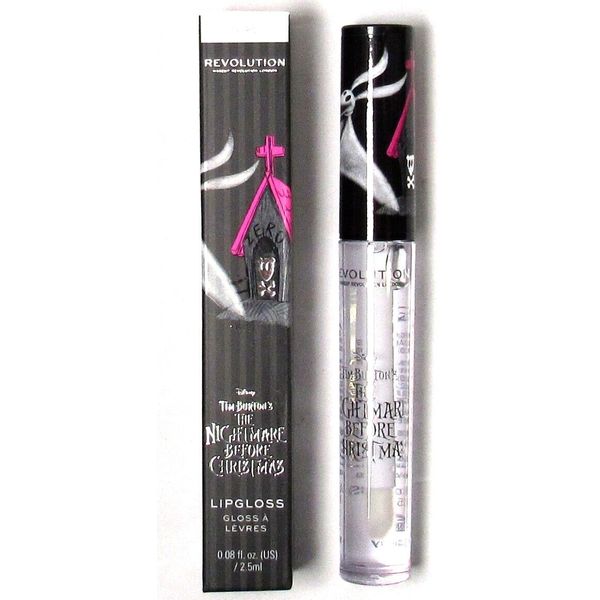 REVOLUTION Nightmare Before Christmas ZERO Crystal Clear Lip Gloss 0.08 oz >NEW<