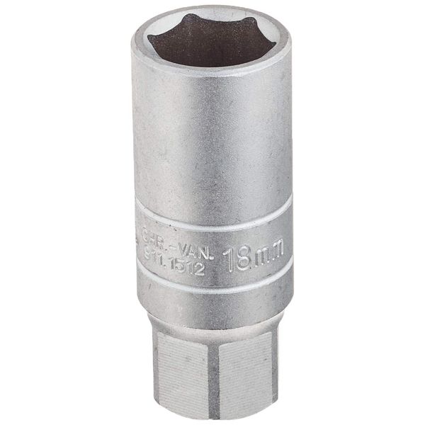 KS Tools 911.1512 Socket f.spark plugs, 1/2", 18mm
