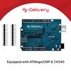 AZDelivery Compatible with ATmega328P CH340 Microcontroller Board 16MHz 5V Compatible with ATmega328, with USB Cable, Compatible with Boards Including E-Book!