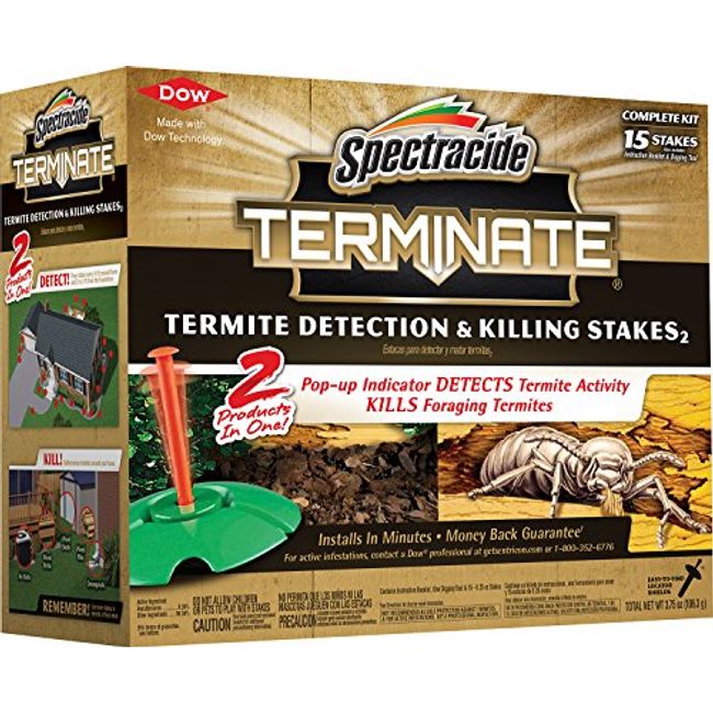 Spectracide Terminate Termite Detection & Killing Stakes, 15-Count, 6-Pack