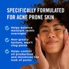 PanOxyl PM Balancing Repair Moisturizer with Niacinamide, Ceramides and Cica, Hydrating Face Moisturizer, Acne Prone Skin and Dry Skin, Non-Comedogenic Night Face Moisturizer, 3 oz