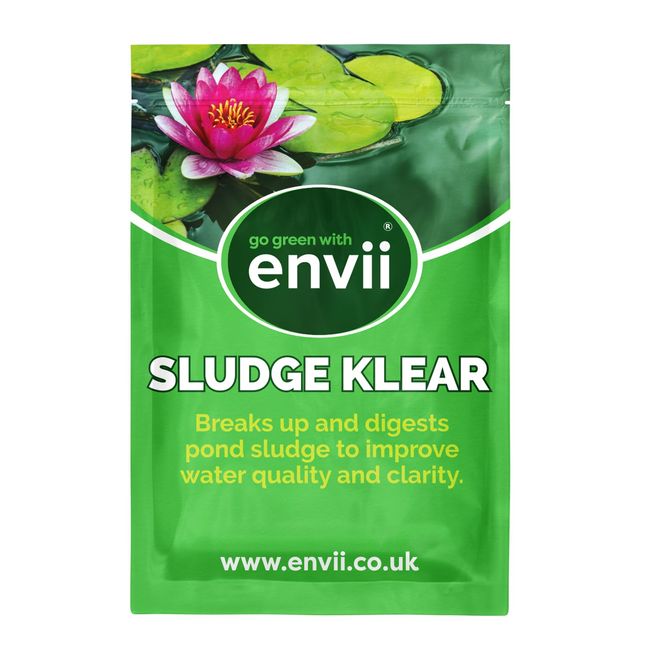 envii Sludge Klear Pond Sludge Remover – 6 Tablets treats 30,000 litres, Natural Bacteria Sludge Buster Digests & Controls Organic Waste, Safe for All Fish & Wildlife