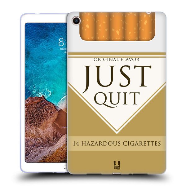 Head Case Designs Just Quit Cigarette Pack Inspired Soft Gel Case Compatible for Xiaomi Mi Pad 4 Plus
