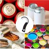 Pull Tab Can Opener Ergonomic Pop Top Can Opener Tool J Shape Handy Ring Pull Op