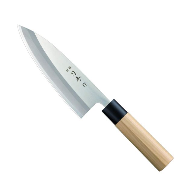 Fuji Cutlery FC-372 Deblade Left-Handed, 7.1 inches (180 mm), Made in Japan, Molybdenum Vanadium Steel, Single Edged, Rough Handing, Dropping Fish Heads, Can Be Used to Cut Bones by Bone