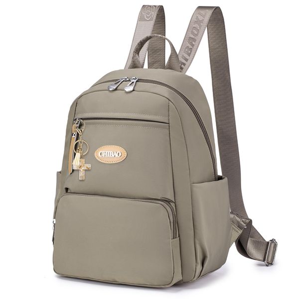 BAGZY Klein Cityrucksack Damen Kleiner Elegant Rucksack Damen Mini Casual Daypack Damenrucksack für Lässig Schule Travel Wandern Arbeit,Grau