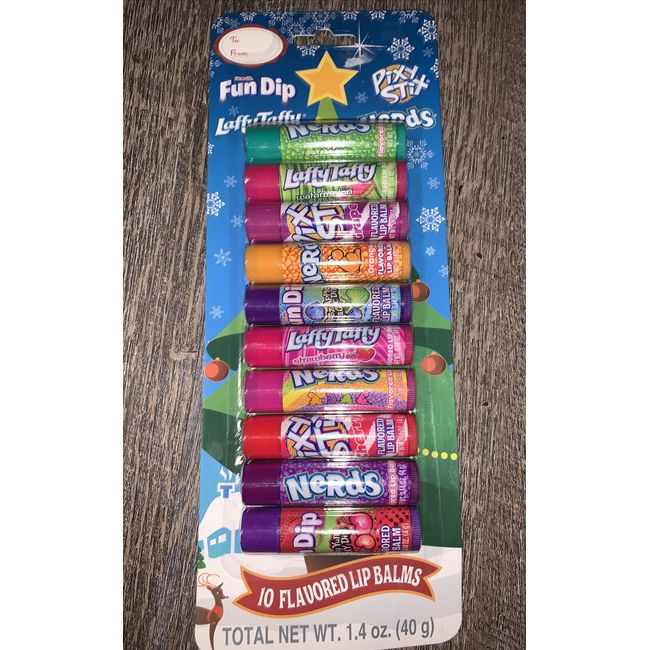 10 Pixy Stix Nerds Candy Flavored Lip Balms Birthday Party Favor Christmas