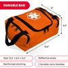 Ever Ready First Aid EMS First Responder Fully Stocked Trauma First Aid Kit – Orange