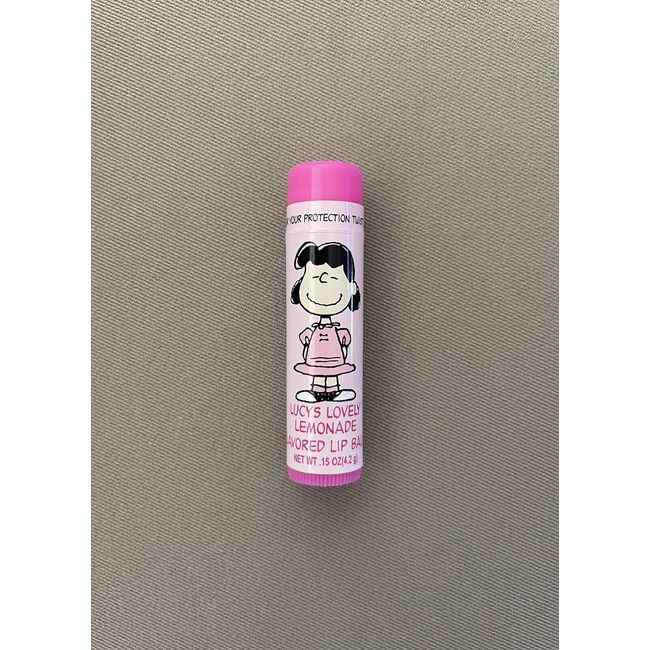 .15 Oz Peanuts Lucy Lemonade Flavored Lip Balm By Lotta Luv~New & Factory Sealed