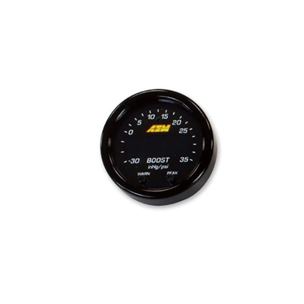 AEM 30-0306 X-Series Boost Pressure Gauge 52mm, Black