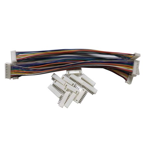 LATTECH 6 PCS 9 PIN JST XH Female Connector on Both Side - 200mm 1007 26 AWG & 12 PCS 9 PIN JST XH Male Connector