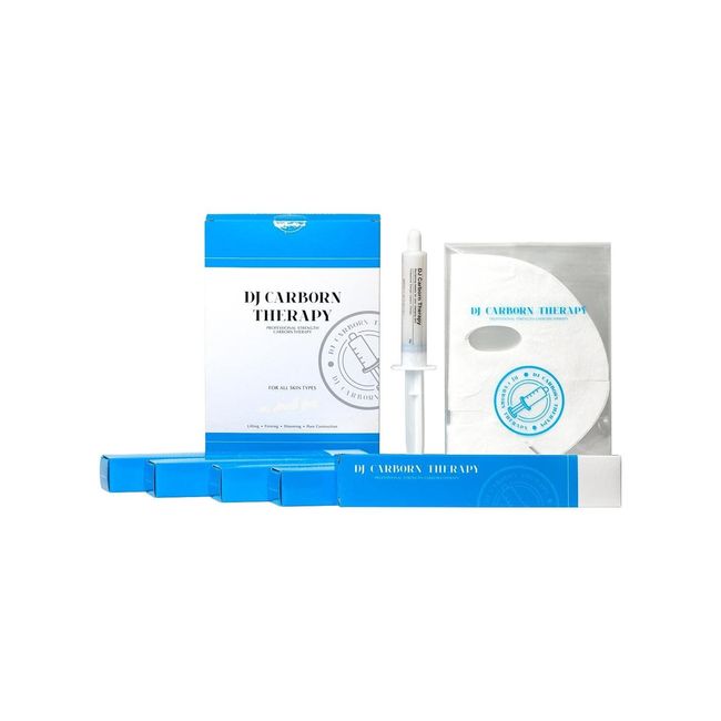 Carboxy CO2 Therapy: Face & Neck Gel Mask; All Skin Type; Pore Cleansing & Tightening Mask (5 Applications)