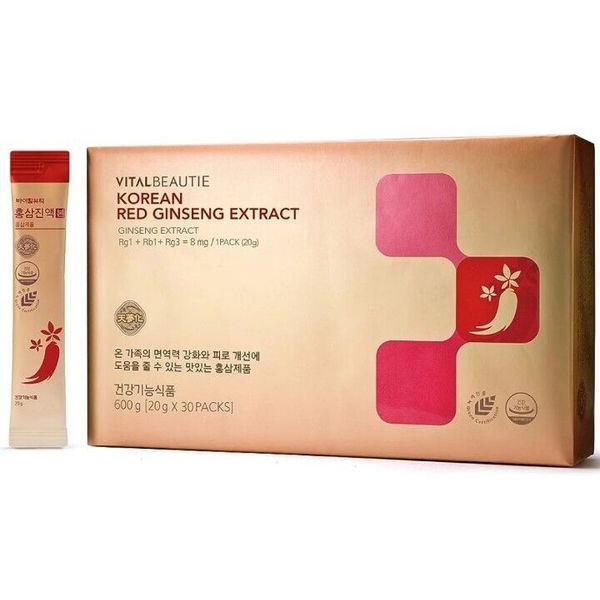 Vitalbeautie Korean Red Ginseng Extract - 30 Pouches Daily Use