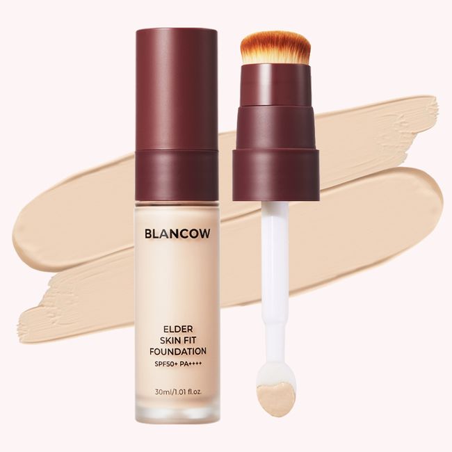 Blancau Elder Skin Fit Foundation 30ml SPF50+ PA++++, Pink Beige (No. 21), 2ea