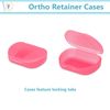 Dental Retainer Box Orthodontic Appliance Guard Snap closure, 1" Assorted 100/Cs