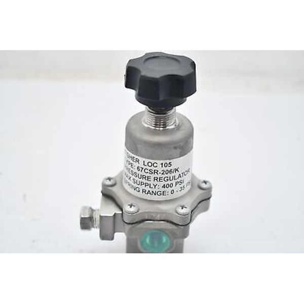 NEW Fisher 67CSR-206 Pressure Regulator 400 PSI Spring Range 0-35 PSI