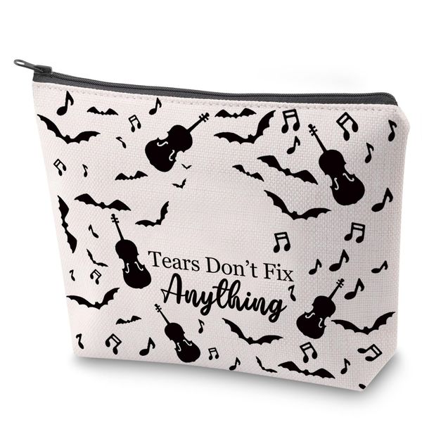 Kosmetiktasche Addams Merchandise Addams Fans Survival Kit Tears Don't Fix Anything Make-up-Tasche mit Reißverschluss, Reparieren Sie Alles, Nein