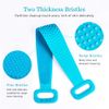 Inmorven Extended 76 cm/30 inches Back Scrubber Silicone Shower Brush Body Brush Exfoliating Body Scrubber for Men and Women, Spa Massage Skin Care Tool, Long Lasting and Easy to Clean.(Blue)