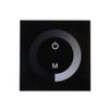 DEWIN 12V-24V Touch Panel Dimmer, Touch Screen Led Dimmer Switch Wall Switch Controller Accessory Tool for Single Color LED Light Strip(Black)