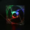 USB Portable Transparent CPU Cooling Fan - Universal for Computers with 4 Color Lamps