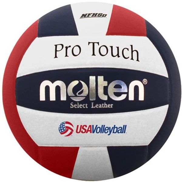 Molten Pro Touch Volleyball (Red/White/Blue, Official)