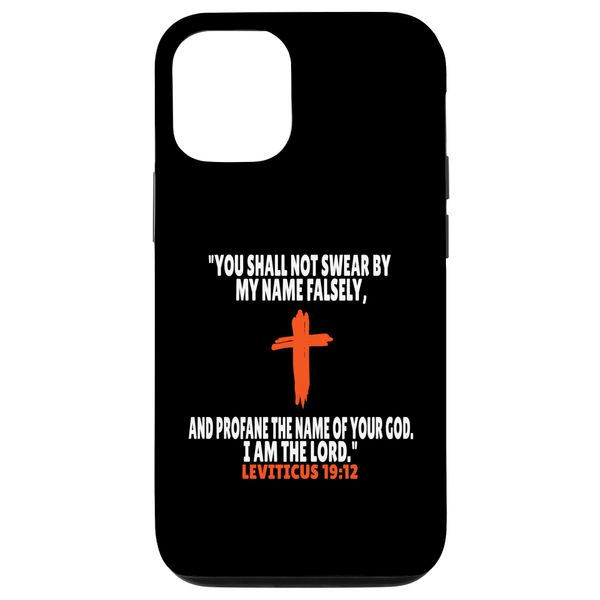Leviticus 19:12 Bible Verses Scripture Case for iPhone 12/12 Pro