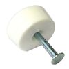 12 x White Shelf Support Nail in Pin Fix Studs