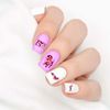 Dachshund Love Clear Water-Slide Nail Designs