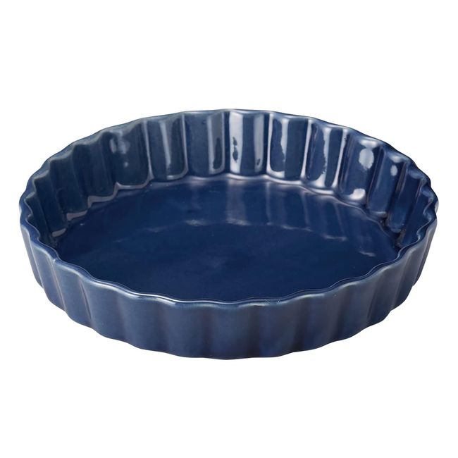 Banko Ware 18615 Tart Plate, Souffle Plate, S, 5.9 inches (15 cm), Aqua (Blue) Made in Japan