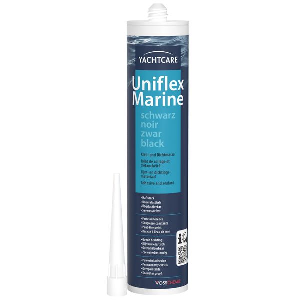 Yachtcare Uniflex Marine 310ml schwarz - Dauerelastische Kleb - und Dichtmasse für Boot & Caravan