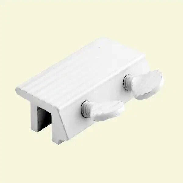 Prime Line U9807 Aluminum White 1/4 in. Sliding Window Lock Double Thumbscrew