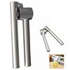 Garlic Press, Stainless Steel Garlic Mincer Removeable Insert Easy Clean rustless Kitchen Tool gralic Press Squeeze-and-Press