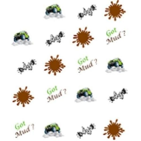 40 Got Mud? Nail Art Decals