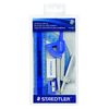 Staedtler Student Math Set, 6 Pieces, Compass, Protractor, Ruler, Pencil, Eraser and Sharpener, Zippered Pouch