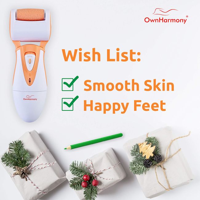 Own Harmony Professional Foot Care for Women: Rechargeable Callus Remover  for Feet Electric Foot Sander - Electronic Foot File CR900 with 3 Rollers