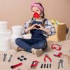 17 Pieces Kids Construction Tools Playset Pretend Play Educational Learning Kit