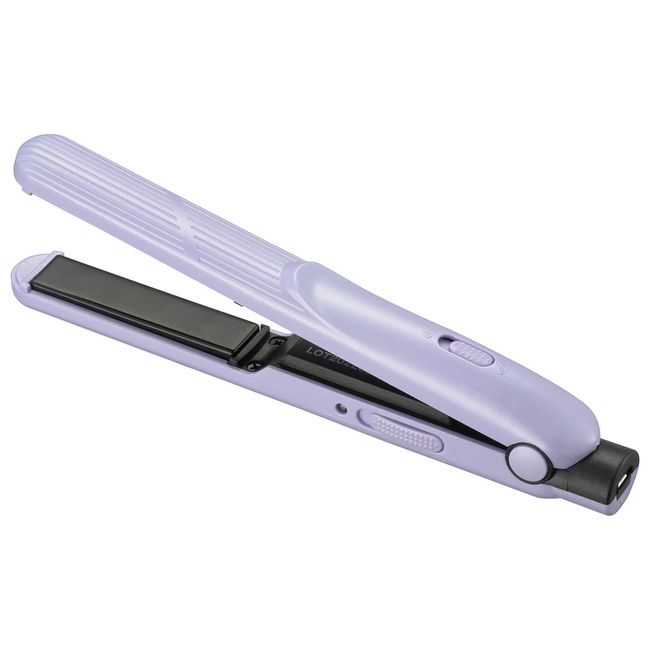 Ohm Electric HB-HIUD-V 00-5691 OHM Mobile Hair Straightening Iron, Mini, USB Powered, Compact, Portable, Violet, Purple