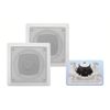 e-audio White Square Ceiling Speakers With Tweeter 120W