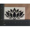 Lotus Decal 4 Pack: Assorted Lotus Flowers (Black, Small ~3.5")