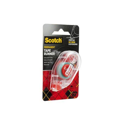 Scotch Double-Sided Permanent Adhesive Roller 0.27 in x 26 ft Refillable Acid-Free Photo-Safe Tape for Scrapbooking Card Making Crafting and Office Use, 6 Pack