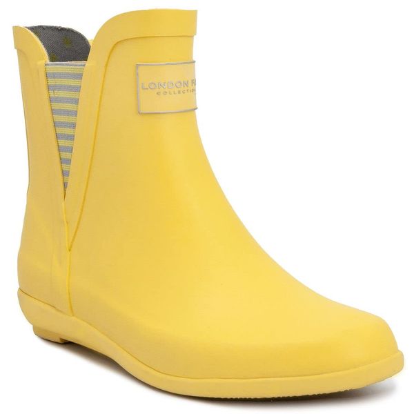 LONDON FOG Womens Piccadilly Rain Boot Yellow 8 M US