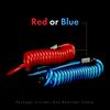 Blackstone Security Reminder Cable for Helmet Lock, Grip Lock, Disc Lock 5 ft (Red)