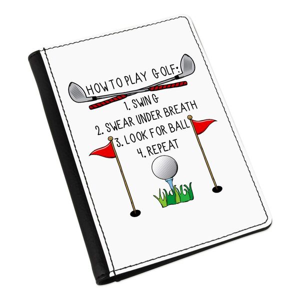 How to Play Golf Passport Holder Cover