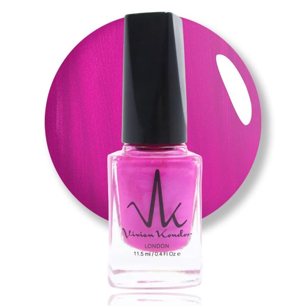 Neon Raspberry Classic Nail Polish Quick Drying Nail Varnish Long lasting No UV Need Vegan Nail Polish