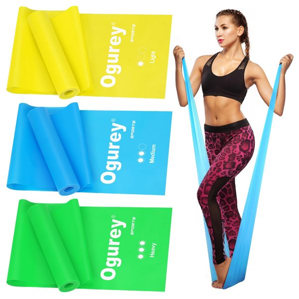 Resistance Bands, Professional Exercise Bands, Physical Therapy Bands for Strength Training, Yoga, Pilates, Stretching, Recovery, Stretch Elastic Band for Working Out, Workout Bands for Home Gym